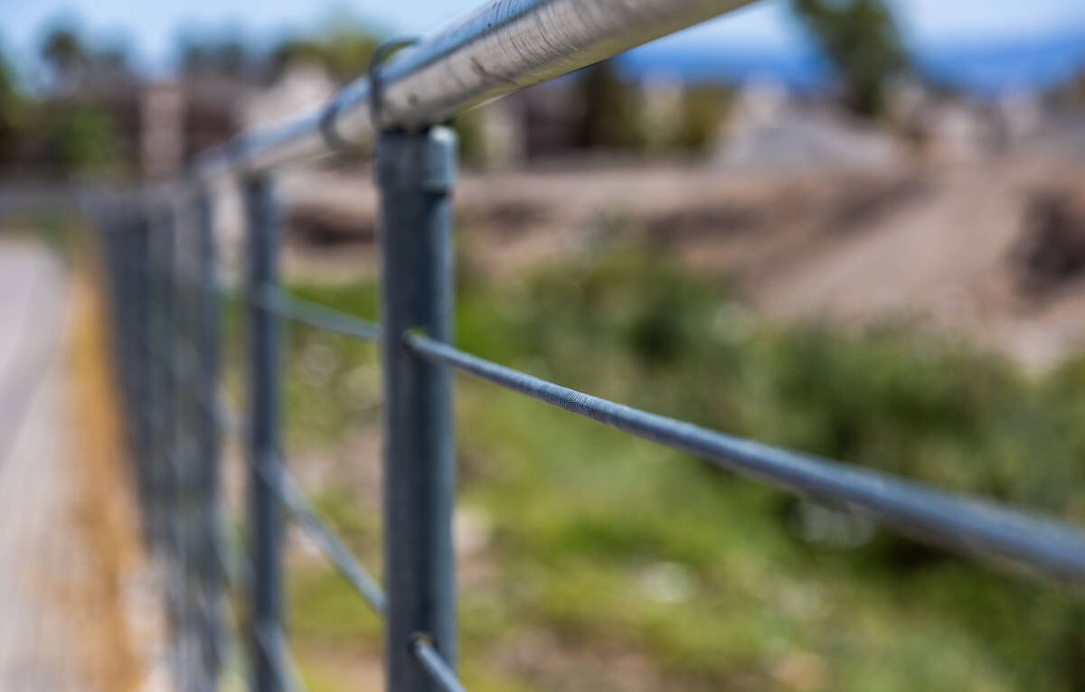 A cable fence line near where Angel Naranjo recently died from injuries to his neck when he str ...