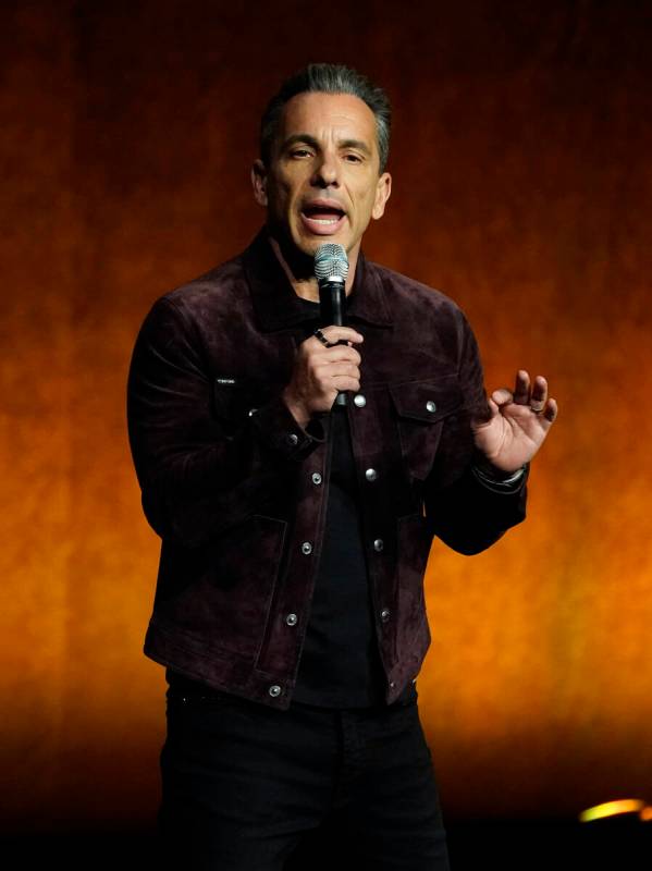 Sebastian Maniscalco, a cast member and co-writer of the film "About My Father," spea ...