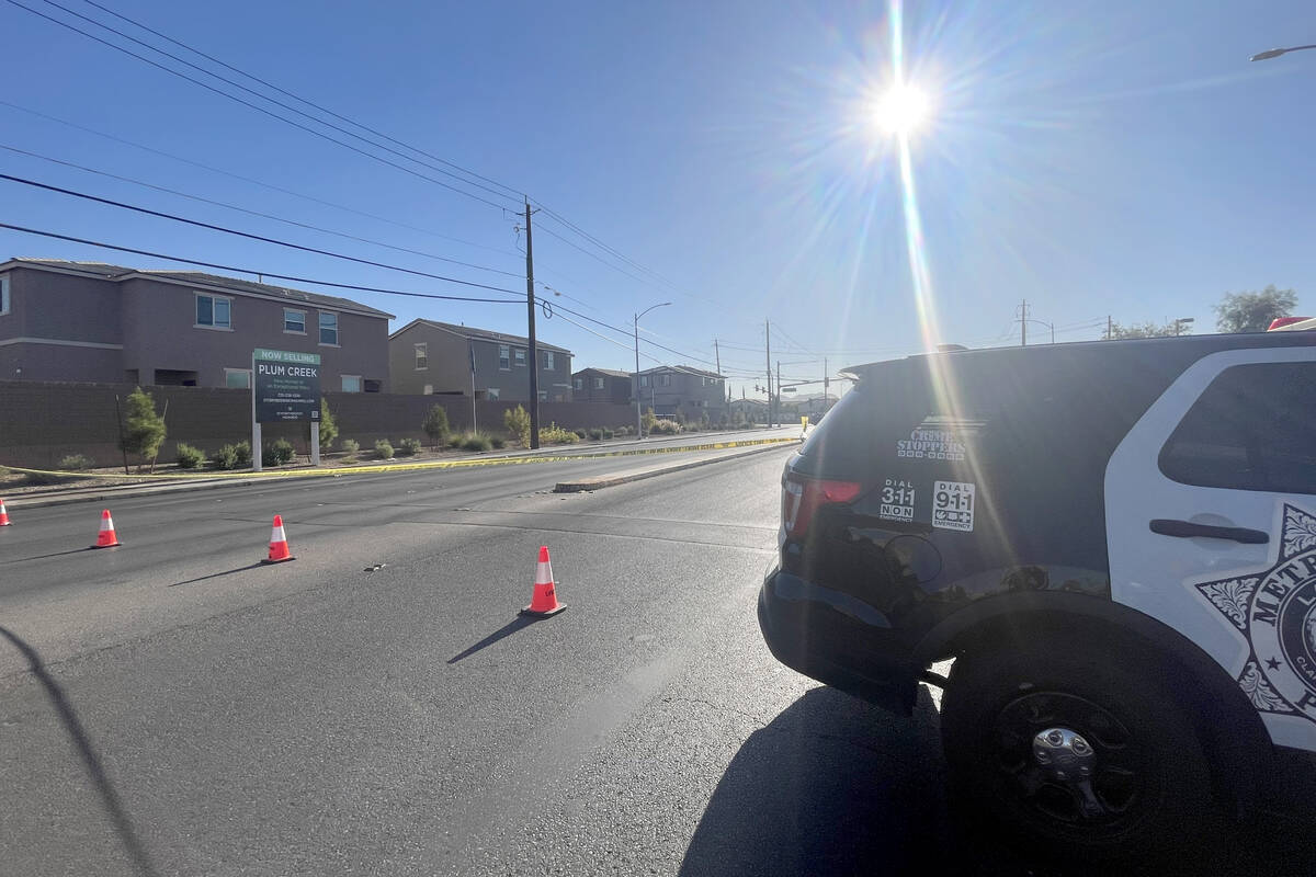 Police investigate a fatal crash involving a motorcycle near North Walnut Road and East Owens A ...