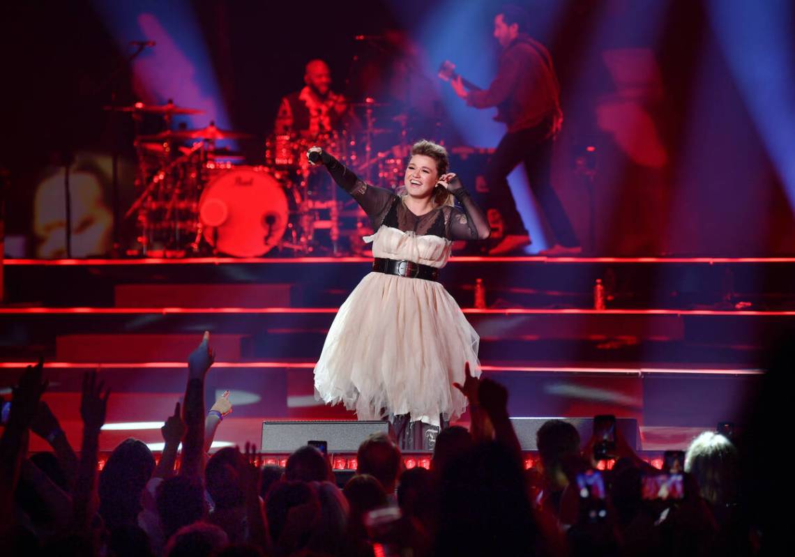 Kelly Clarkson performs at Bakkt Theater at Planet Hollywood on July 28, 2023 in Las Vegas. (Ph ...