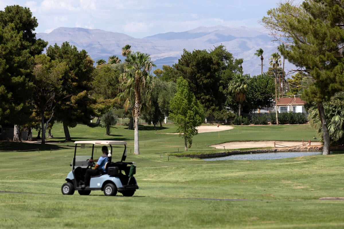 The 13th hole at Las Vegas National Golf Club on Thursday, Aug. 17, 2023, in Las Vegas. (Ellen ...