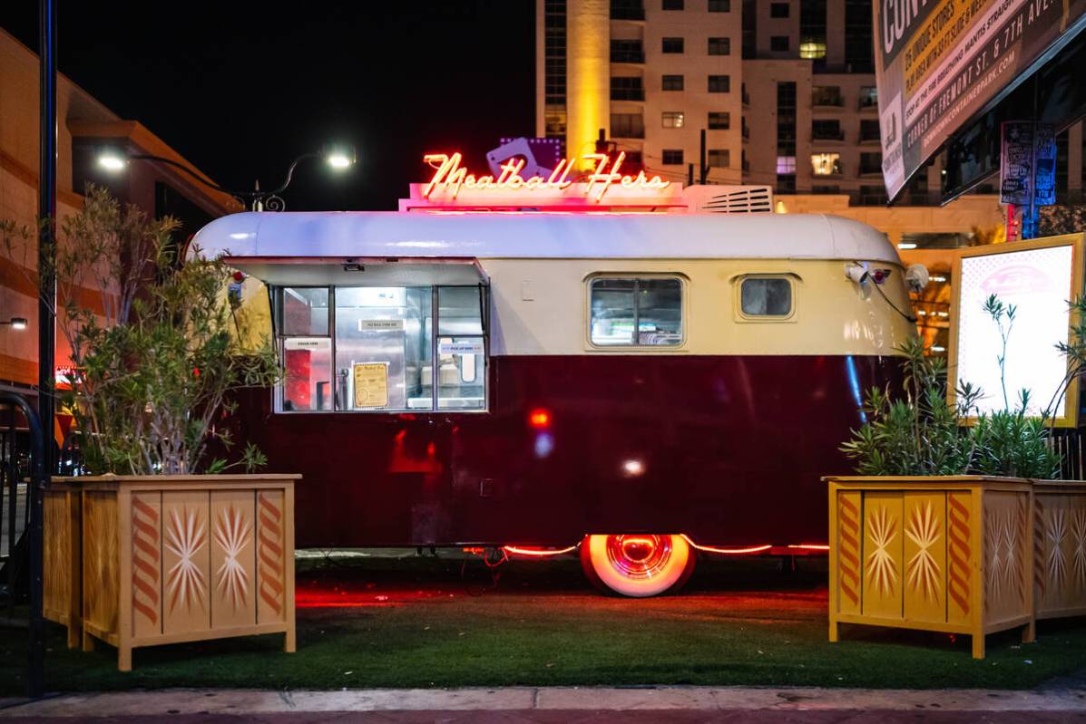 Meatball Hero food truck, serving from a renovated 1954 Silverdome trailer, debuted in downtown ...