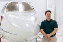 Mike Winston, executive chairman and founder of Jet.AI Aviation, at the company’s office ...
