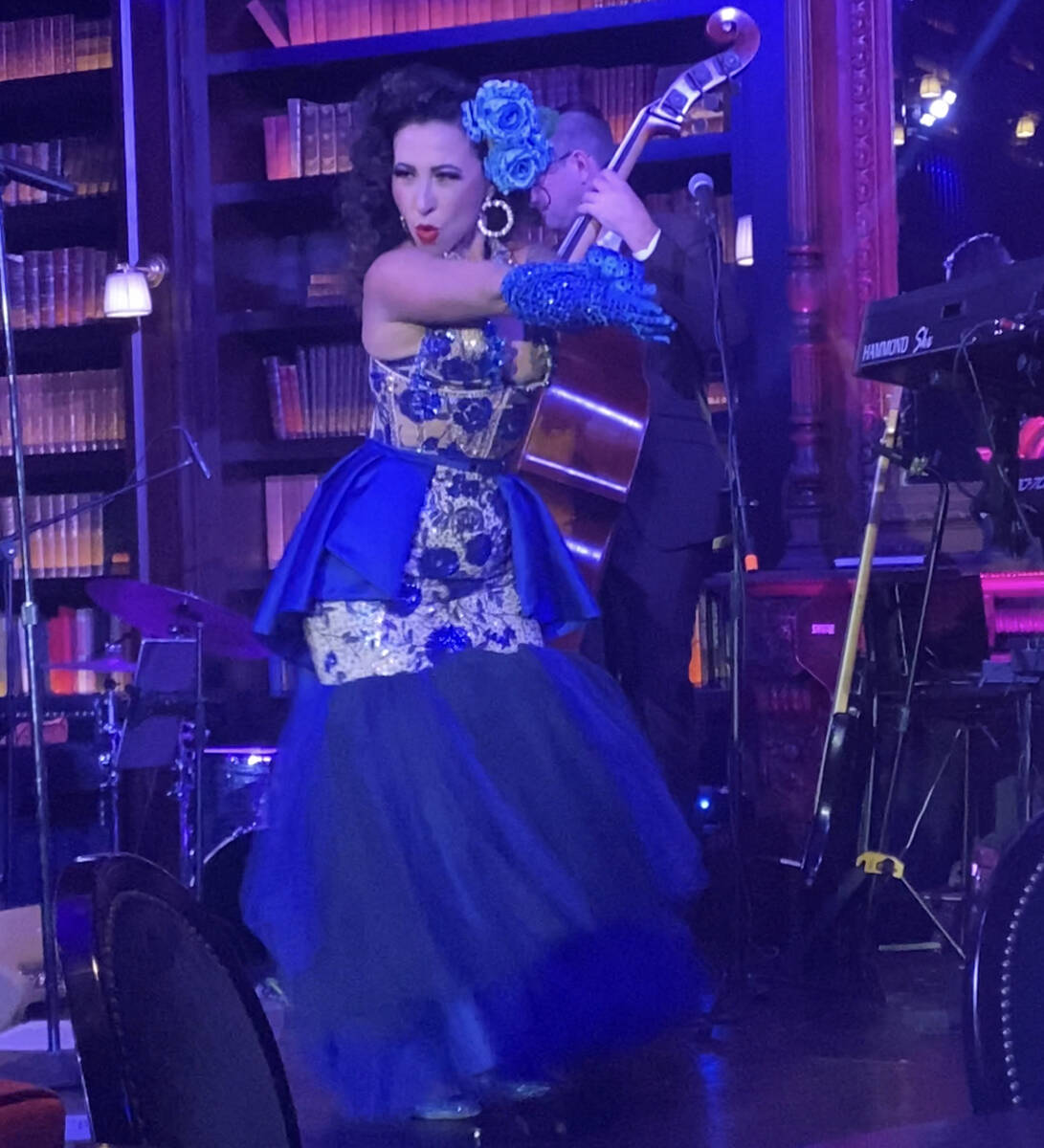 Burlesque star Angie Pontani performs in Brian Newman's "After Dark" show at NoMad Library on T ...