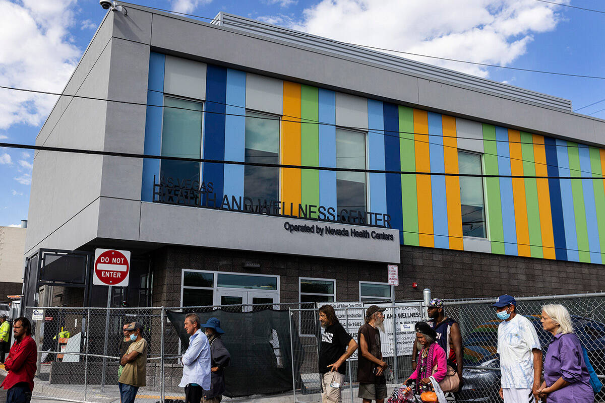 Las Vegas Health and Wellness Center is seen, on Wednesday, Aug 9, 2023, in Las Vegas. The city ...