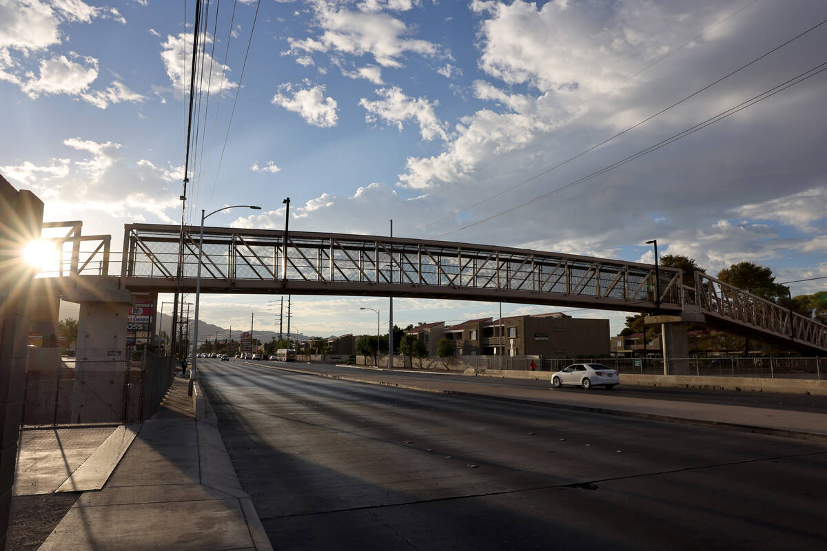 Charleston Boulevard is shown near Nellis Boulevard in Las Vegas Thursday, Aug. 10, 2023. A $5. ...