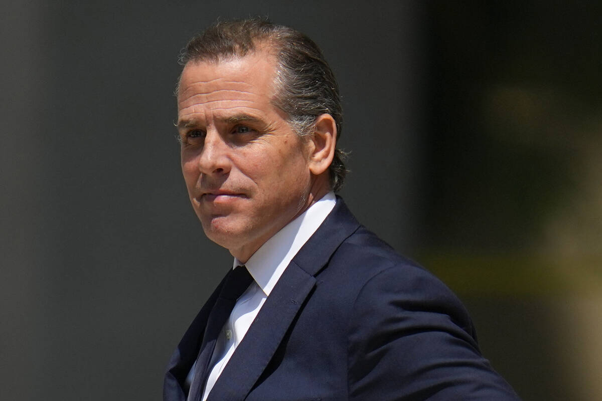 President Joe Biden's son Hunter Biden leaves after a court appearance Wednesday, July 26, 2023 ...