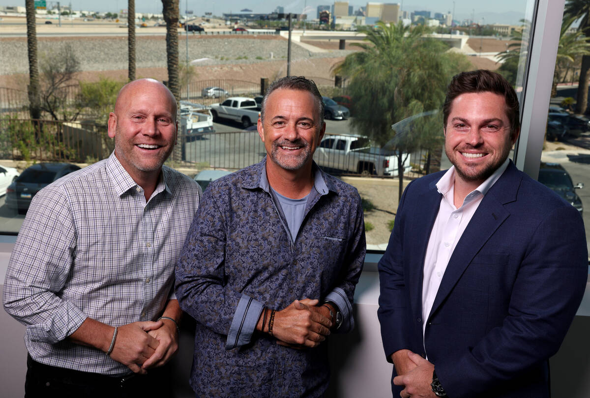 Fuse Technologies co-founders, from left, Sonny Smith, Daren Libonati and Andrew Citores at the ...