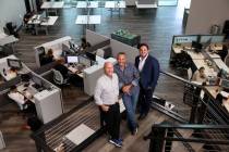 Fuse Technologies co-founders, from left, Sonny Smith, Daren Libonati and Andrew Citores at the ...