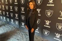 Raiders President Sandra Douglass Morgan is shown during the "Once a Raider, Always a Raider" a ...