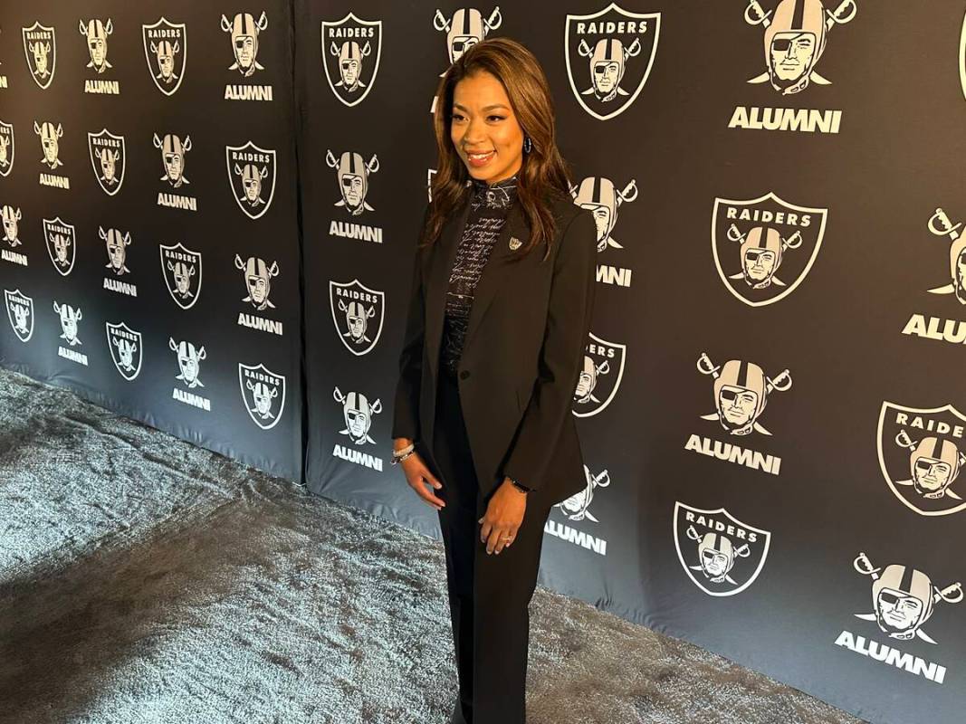 Raiders President Sandra Douglass Morgan is shown during the "Once a Raider, Always a Raider" a ...