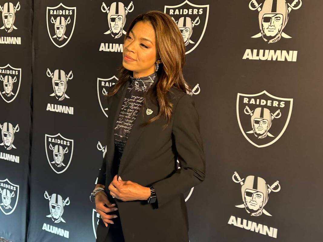 Raiders President Sandra Douglass Morgan is shown during the "Once a Raider, Always a Raider" a ...