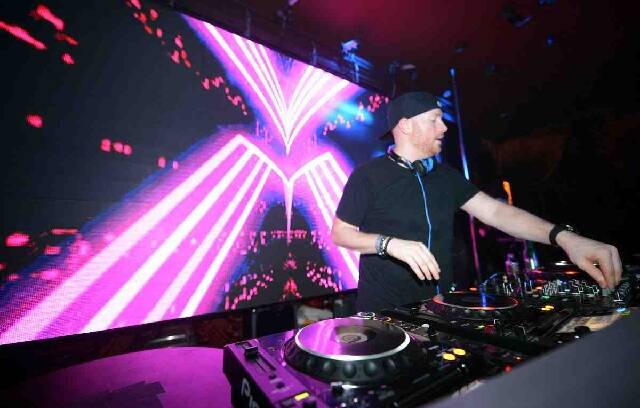 Eric Prydz, known for the song "Call on Me," performs at XS.