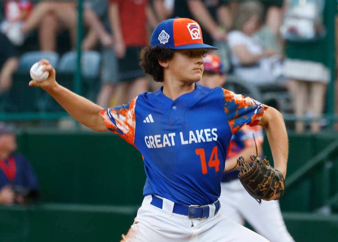 New Albany All-Stars pitcher Kevin Klingerman delivers a pitch against El Segundo California Al ...