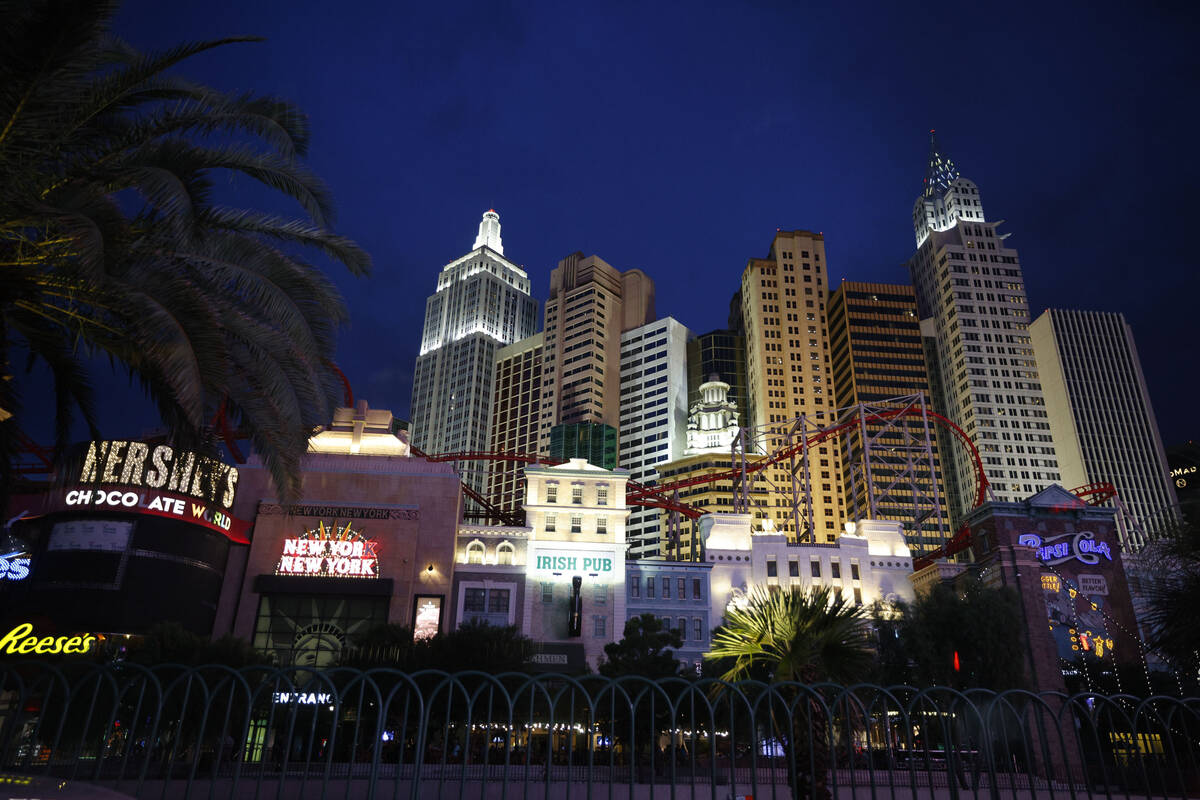 New York-New York is seen on the Las Vegas Strip, Wednesday, June 7, 2023. (Las Vegas Review-Jo ...