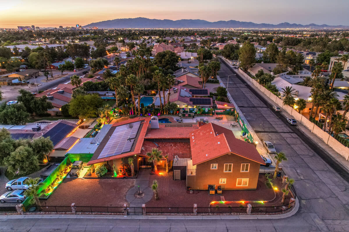 This residence in the Las Vegas neighborhood of Paradise is on the market for $1.15 million. (A ...
