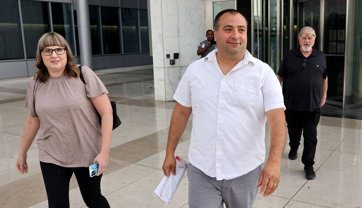 Nye County Sheriff’s Office Capt. David Boruchowitz walks out of the Lloyd George U.S. Courth ...