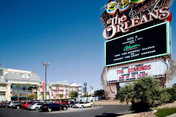 The exterior of The Orleans hotel-casino at 4500 West Tropicana Avenue, in Las Vegas, is shown ...