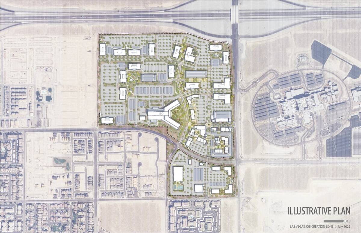 Site rendering of Helios in North Las Vegas. (Stacy Shapiro)