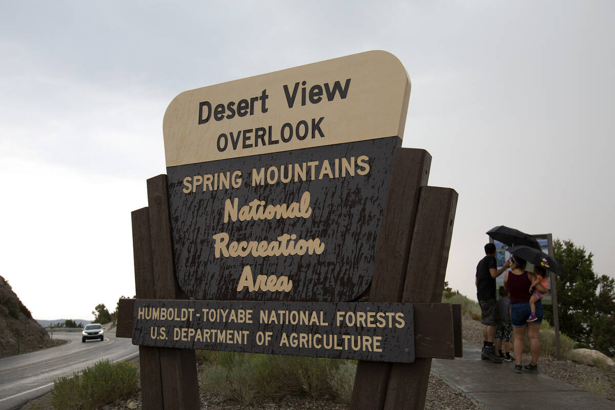 Spring Mountains National Recreation Area in 2022. (Ellen Schmidt/Las Vegas Review-Journal/File ...