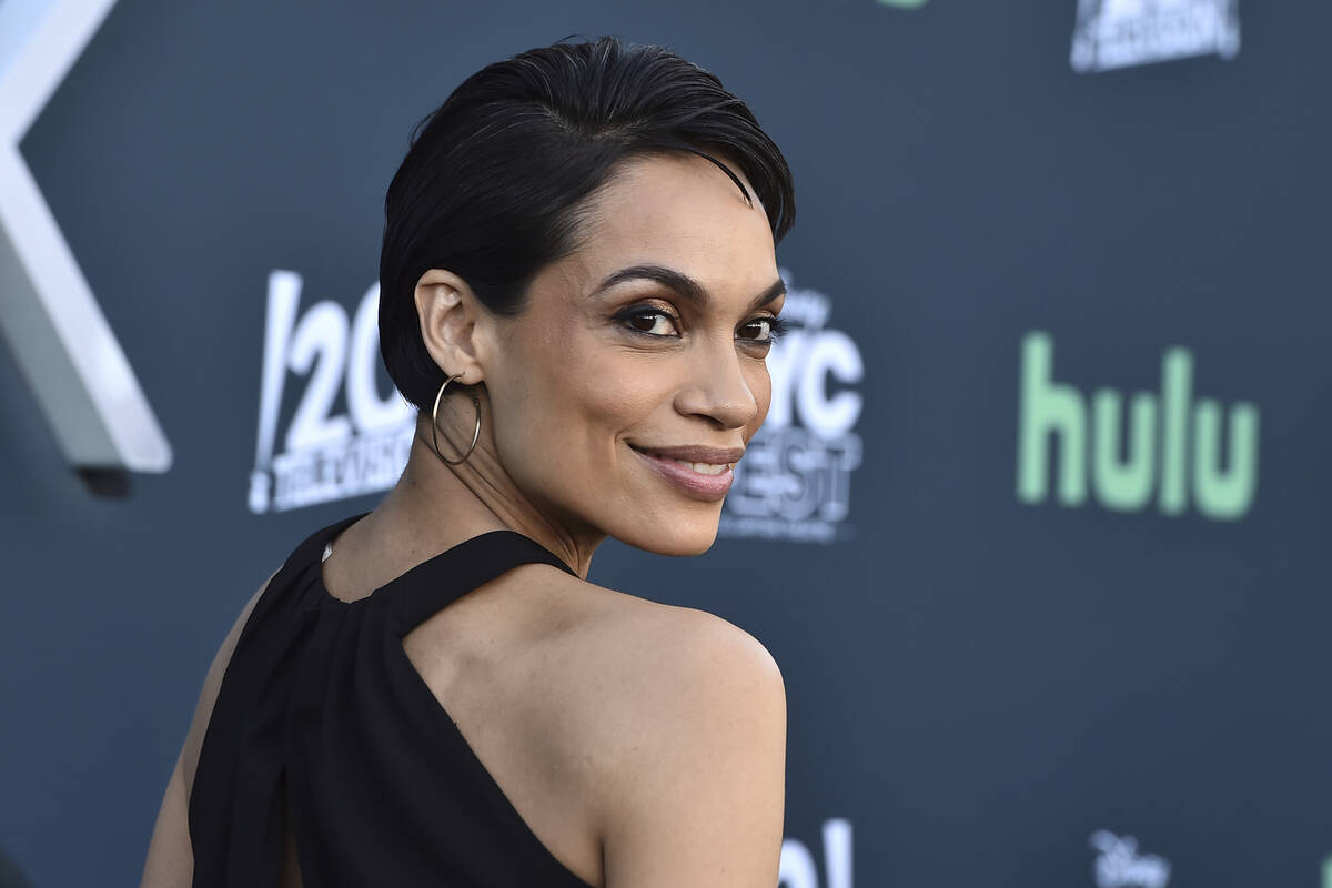 Rosario Dawson arrives at a special screening of "Dopesick," Tuesday, June 14, 2022, ...