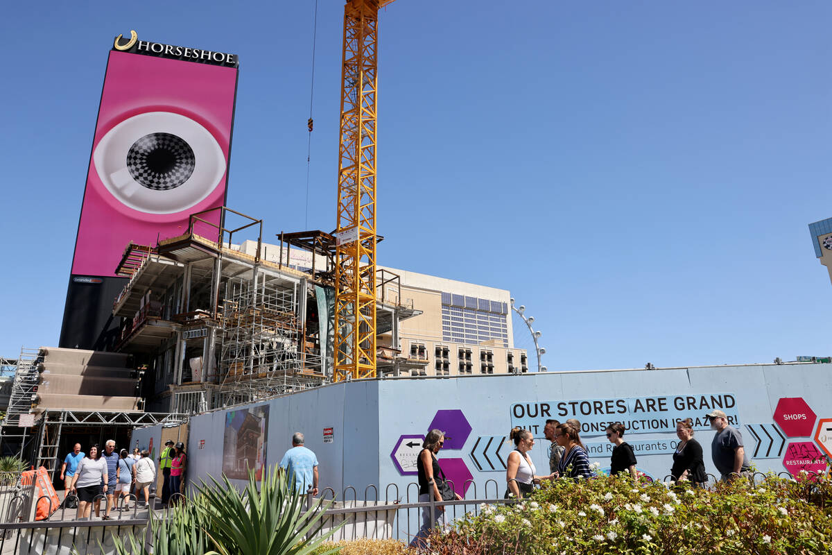 The under construction Blake Shelton’s Ole Red Las Vegas music club at Horseshoe Las Veg ...