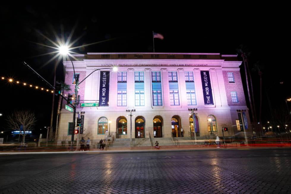 The Mob Museum is seen, Friday, Feb. 11, 2022, in Las Vegas. (Chitose Suzuki / Las Vegas Review ...