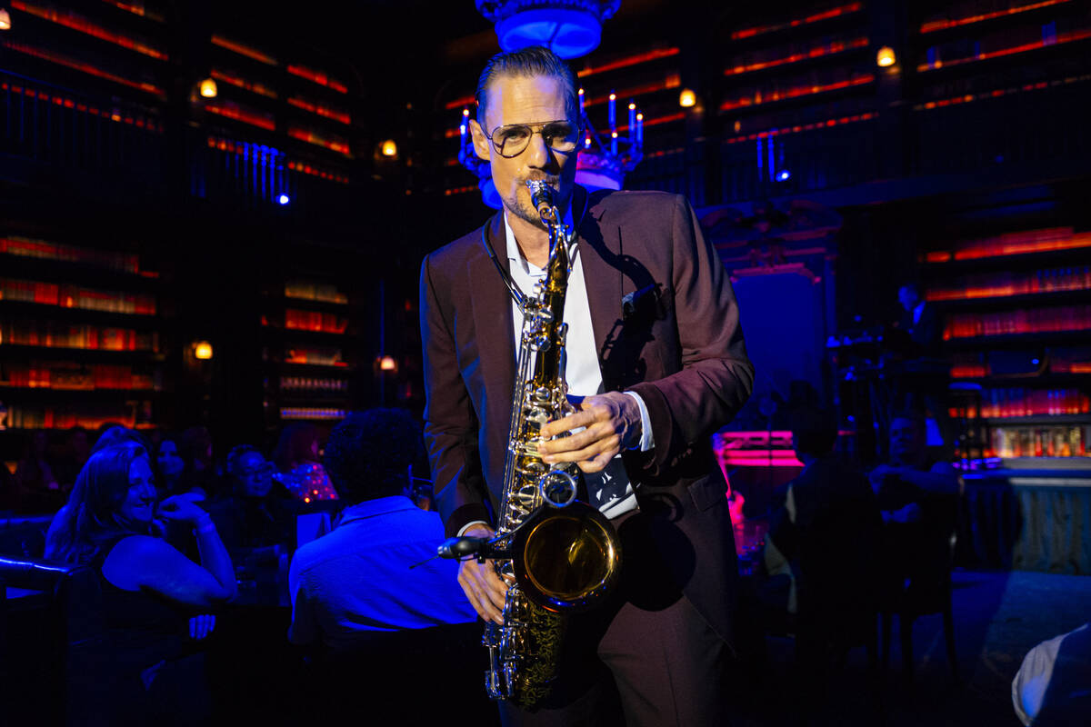 Steve Kortyka plays saxophone in Brian Newman’s "After Dark" show at NoMad Lib ...