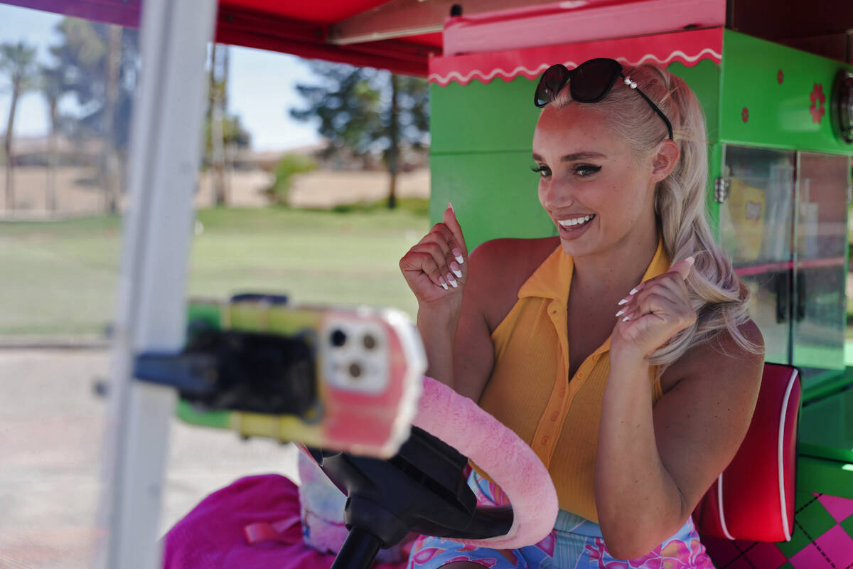 Cass Holland, a cart girl with a massive TikTok following, creates a video for her social conte ...