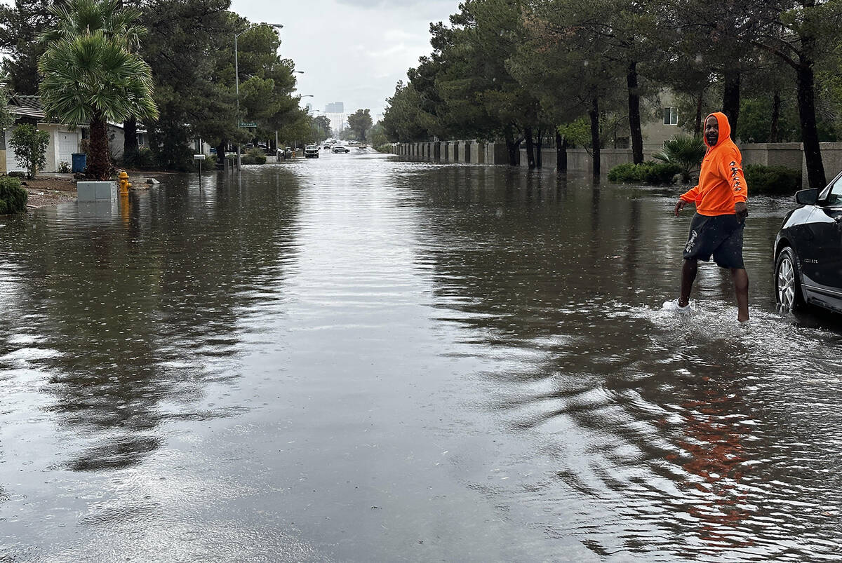 Water was about 3 feet deep in the early afternoon Saturday, Sept. 2, 2023, at Rachelle and Moj ...