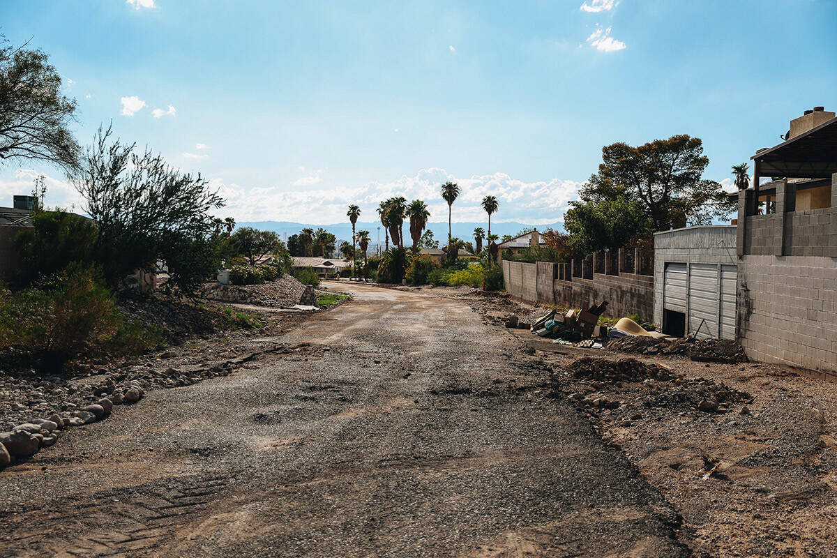 Chuck Muth’s home office is filled with mud and water after being impacted by recent flo ...