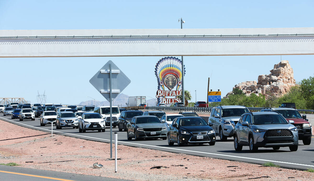 Cars traveling back to California after the Labor Day holiday weekend sit in traffic on Interst ...