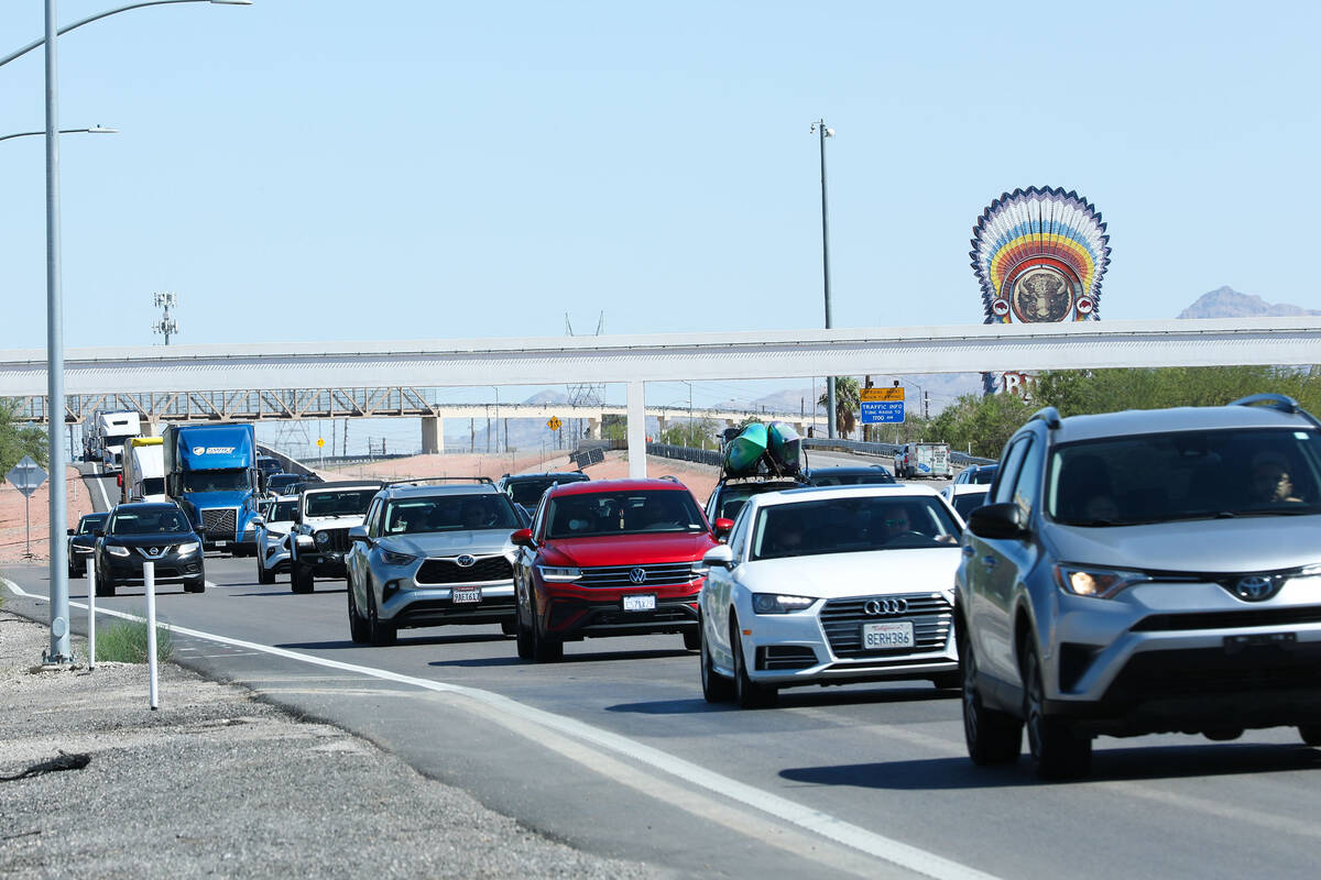 Cars traveling back to California after the Labor Day holiday weekend sit in traffic on Interst ...