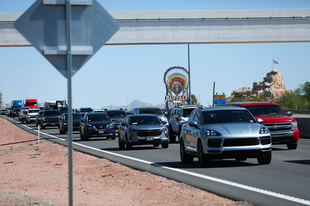 Cars traveling back to California after the Labor Day holiday weekend sit in traffic on Inters ...