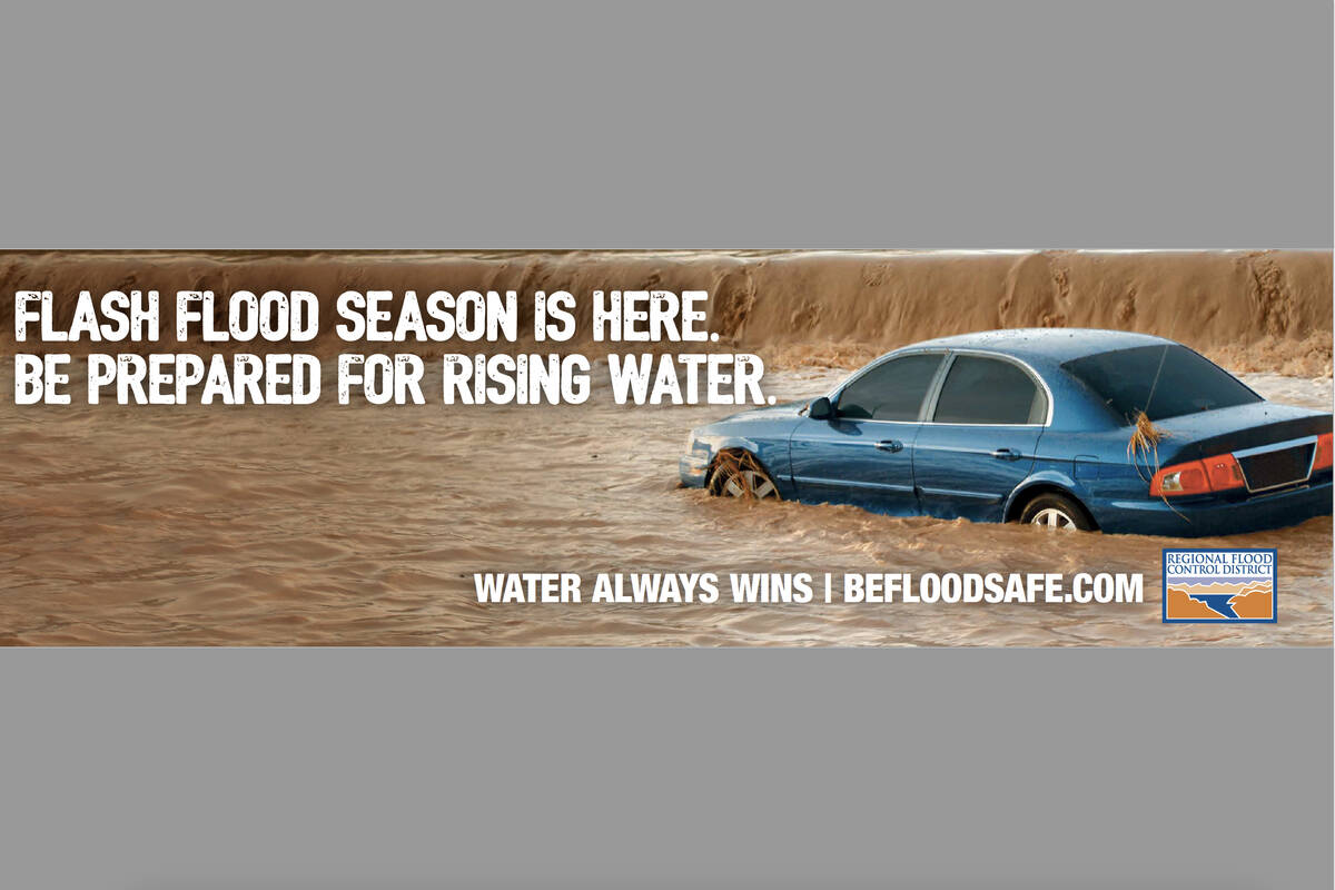 One of the Regional Flood Control District's advertisements aimed at raising awareness about th ...