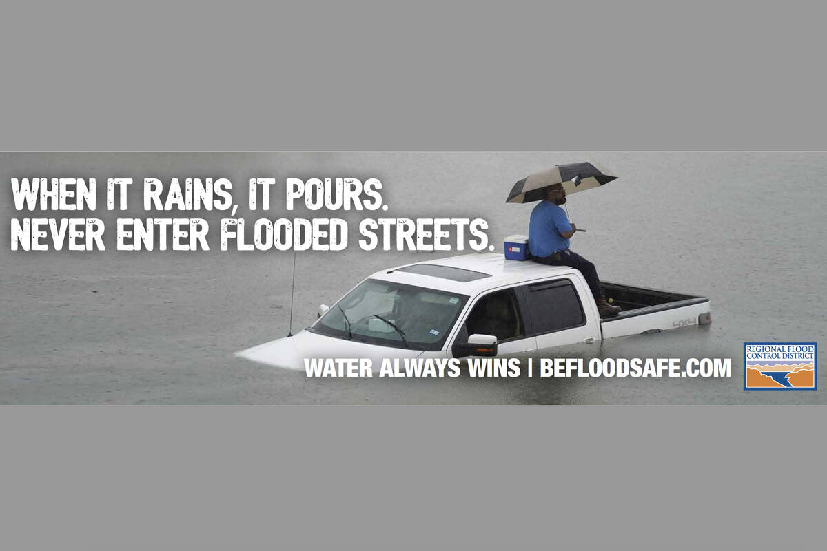 One of the Regional Flood Control District's advertisements aimed at raising awareness about th ...
