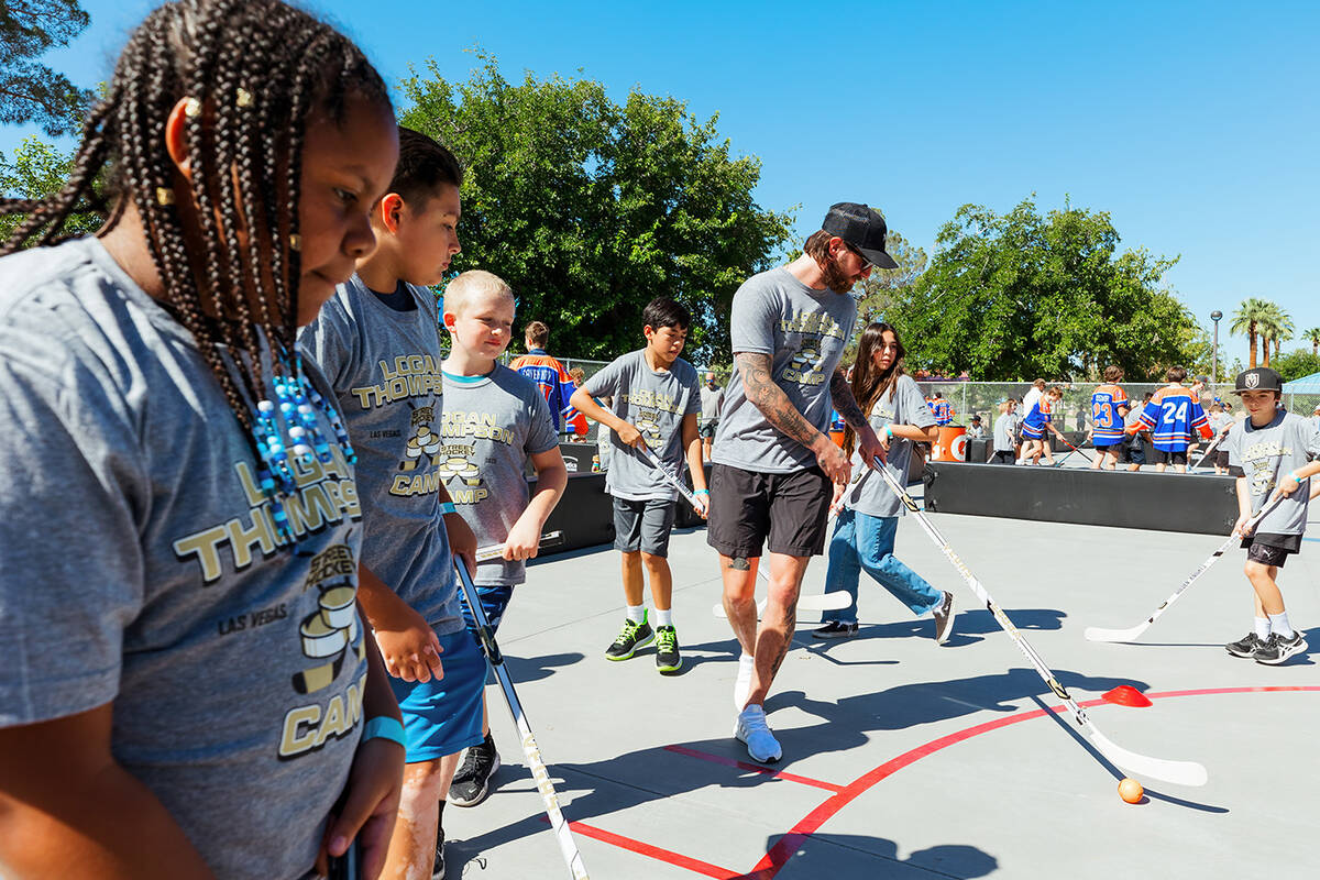 Logan Thompson Street Hockey Camp. (Summerlin)