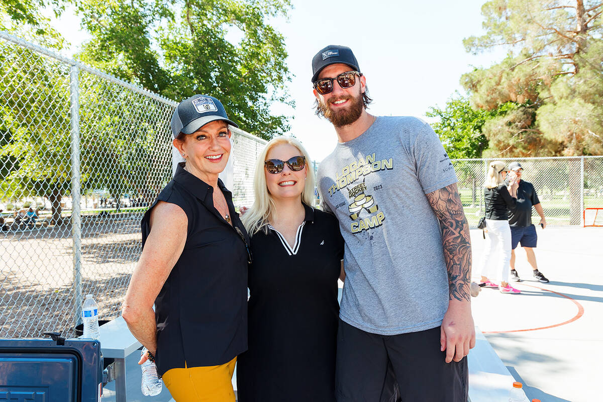 From left, Sallie Doebler, CEO, Mayor’s Fund for Las Vegas LIFE; Danielle Bisterfeldt, senior ...