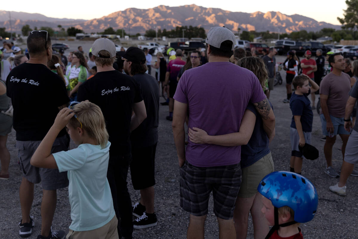 Loved ones of Andreas Probst, a cyclist who was killed in a hit-and-run while riding his bike o ...