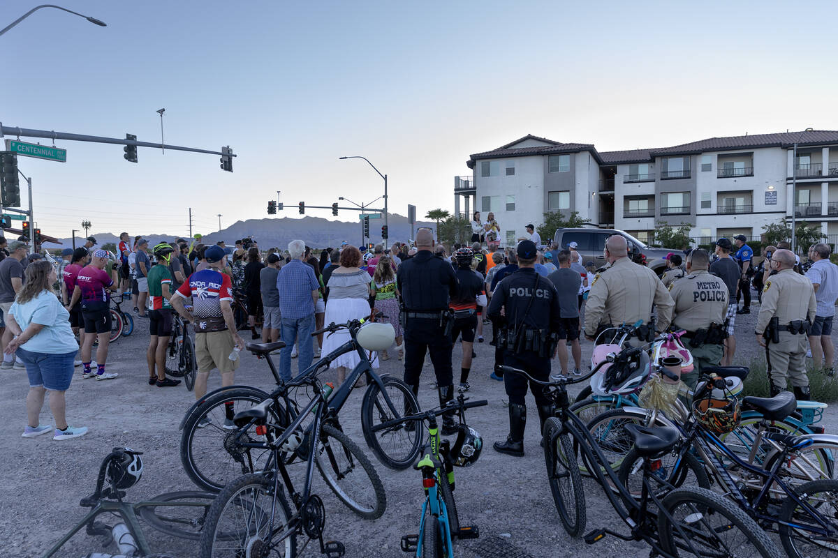 Loved ones of Andreas Probst, a cyclist who was killed in a hit-and-run while riding his bike o ...