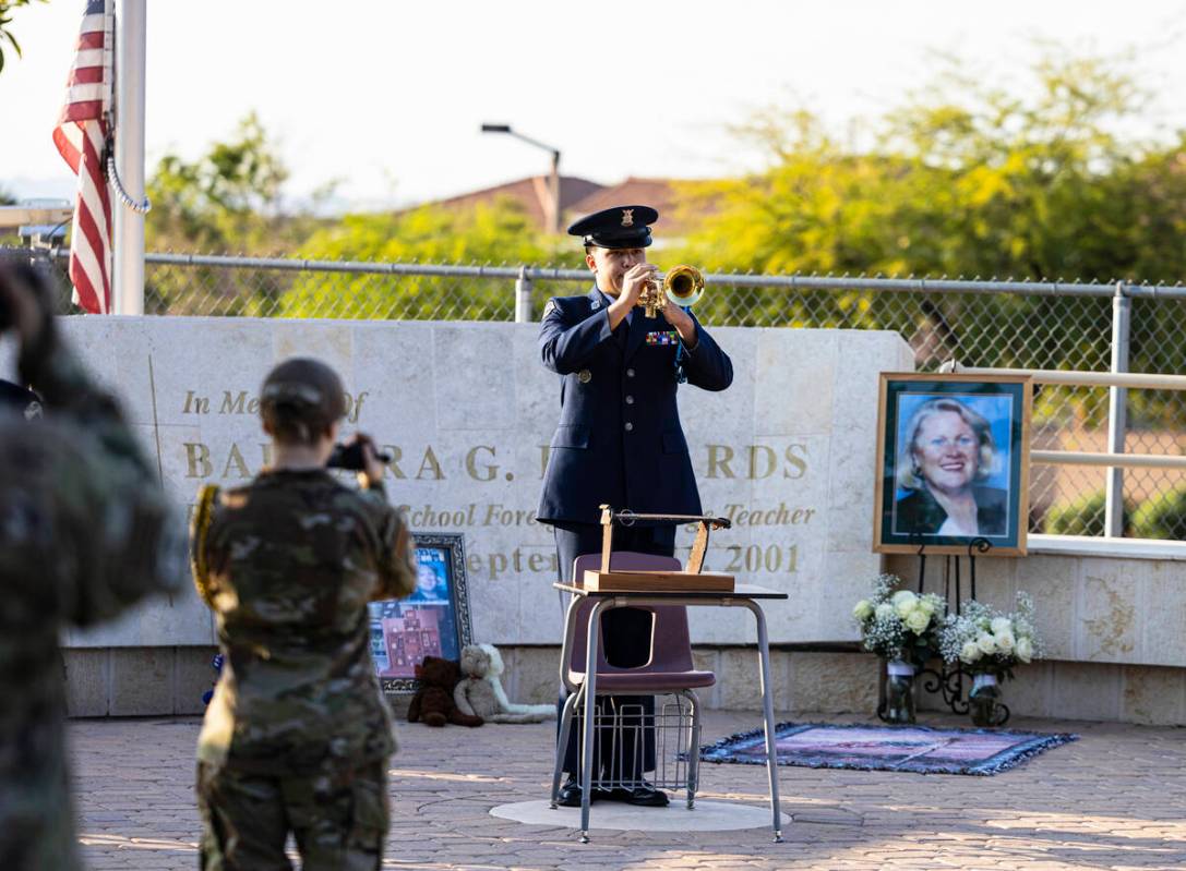 A photograph of Barbara Edwards, a foreign language teacher who died during the 9/11 terrorist ...