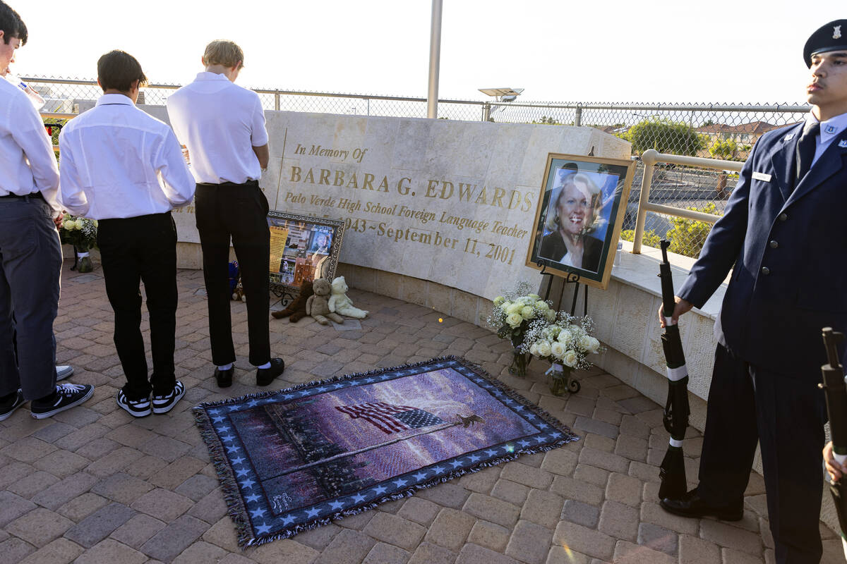 A photograph of Barbara Edwards, a foreign language teacher who died during the 9/11 terrorist ...