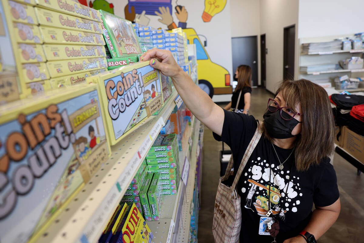 Marilou Morishige, a third grade teacher at Derfelt Elementary, shops at the newest The Public ...