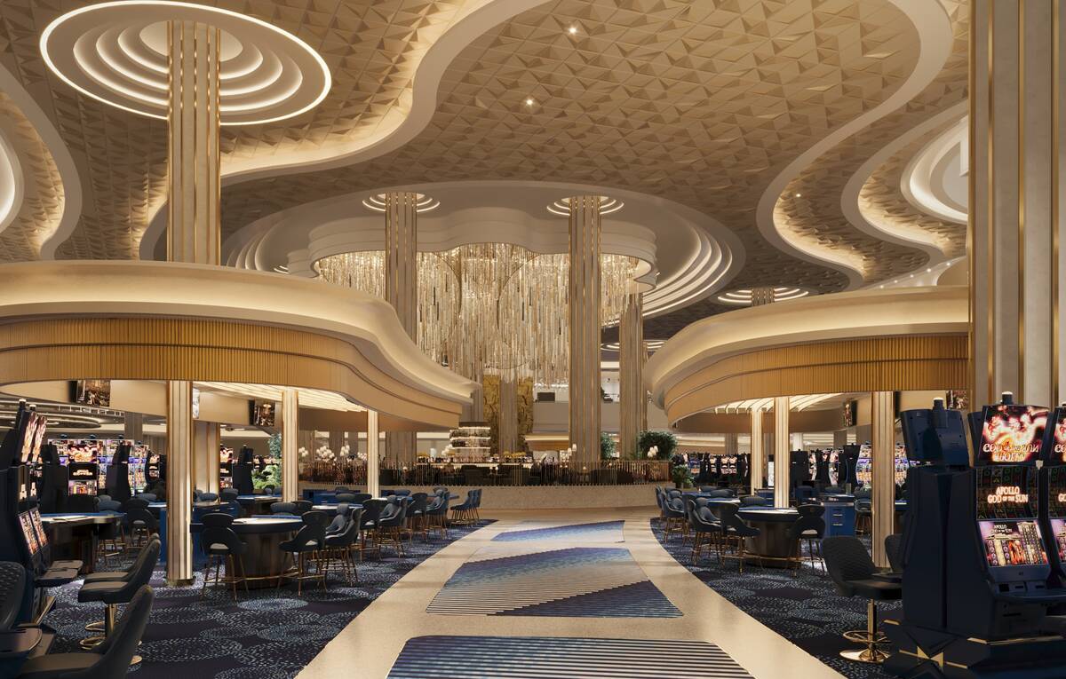 A rendering of the casino floor at the Fontainebleau Las Vegas. (Fontainebleau Development)
