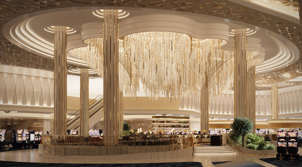 A rendering of Bleau Bar at Fontainebleau Las Vegas, set to open Dec. 13, 2023, on the Strip. ( ...