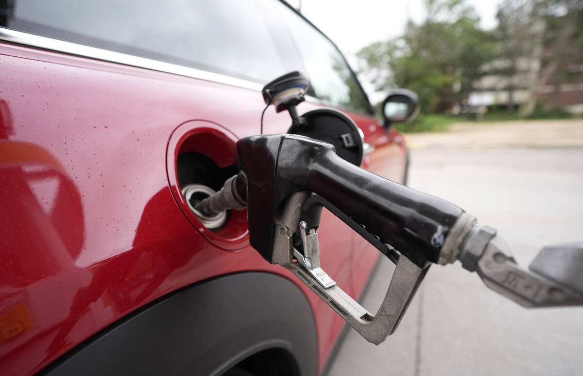 Nevada gas prices have risen nearly 25 cents in a week as of Monday, Sept. 18, 2023. A motorist ...