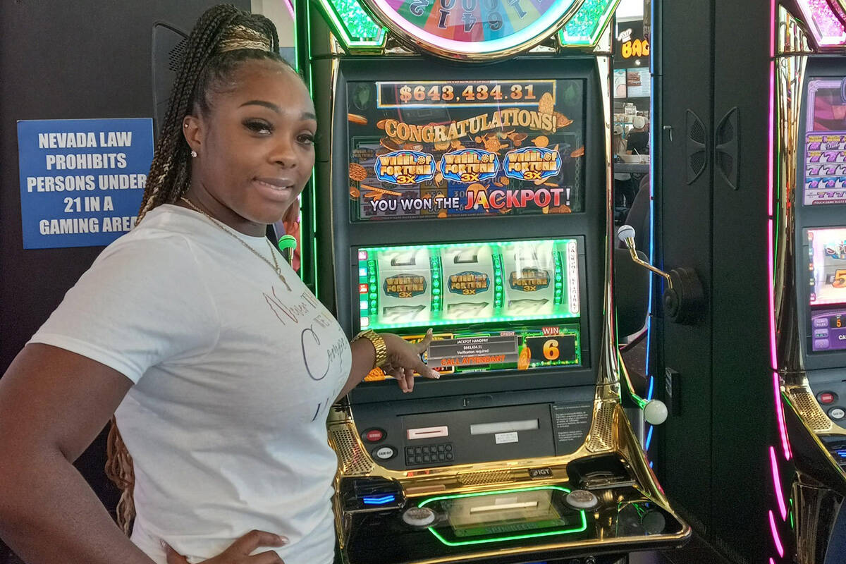 Brittany, from Texas, won $643,434.41 on a Wheel of Fortune Triple Double Emeralds machineon Mo ...