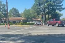 A pedestrian was struck by a vehicle near South Rancho Drive and Palomino Lane at 10:20 a.m. on ...