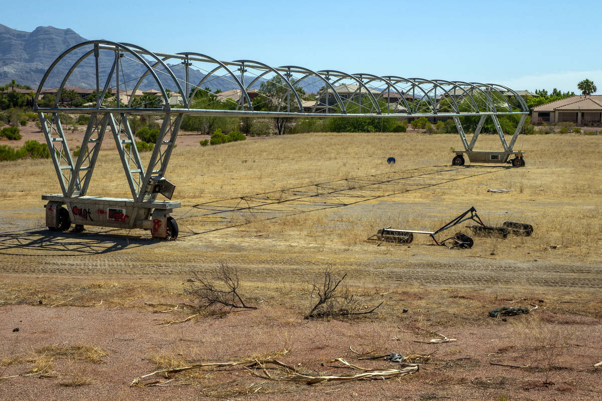 The greenery is dead at the long-idled Silverstone Golf Club on Thursday, June 25, 2020, in Las ...