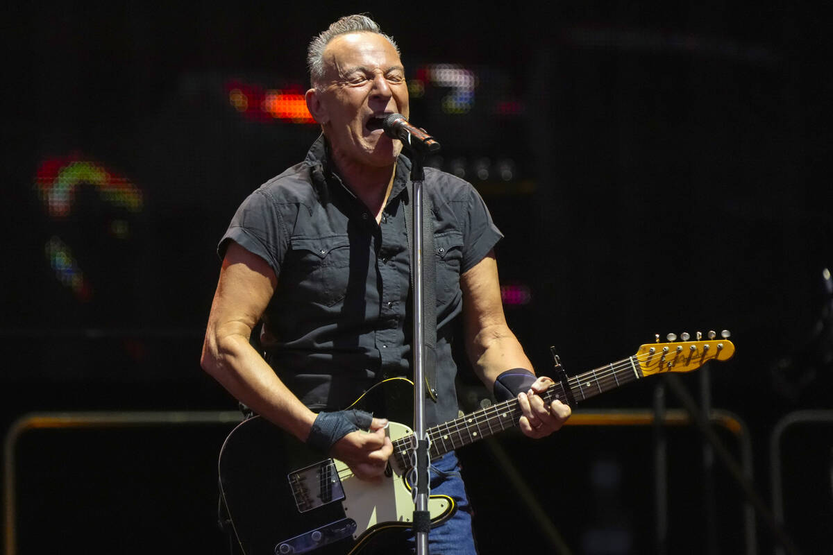 Bruce Springsteen and the E Street Band perform on Wednesday, Aug. 9, 2023, at Wrigley Field in ...